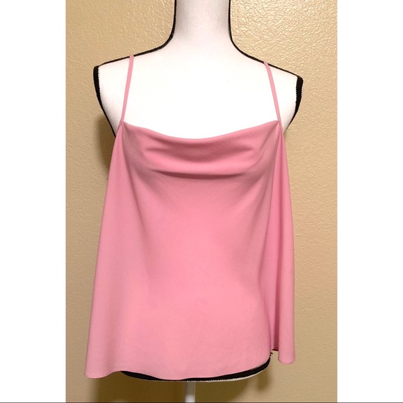 TOPSHOP light pink camisole tank top blouse shirt tee size 10 perfect condition - Picture 2 of 4